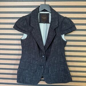 The Limited Tweed Cap Sleeve Blazer